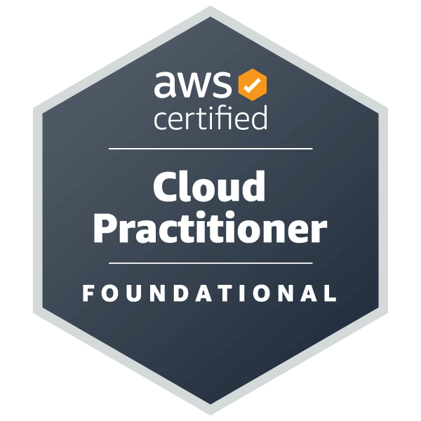 Alex is an AWS Certified Cloud Practitioner<br />
